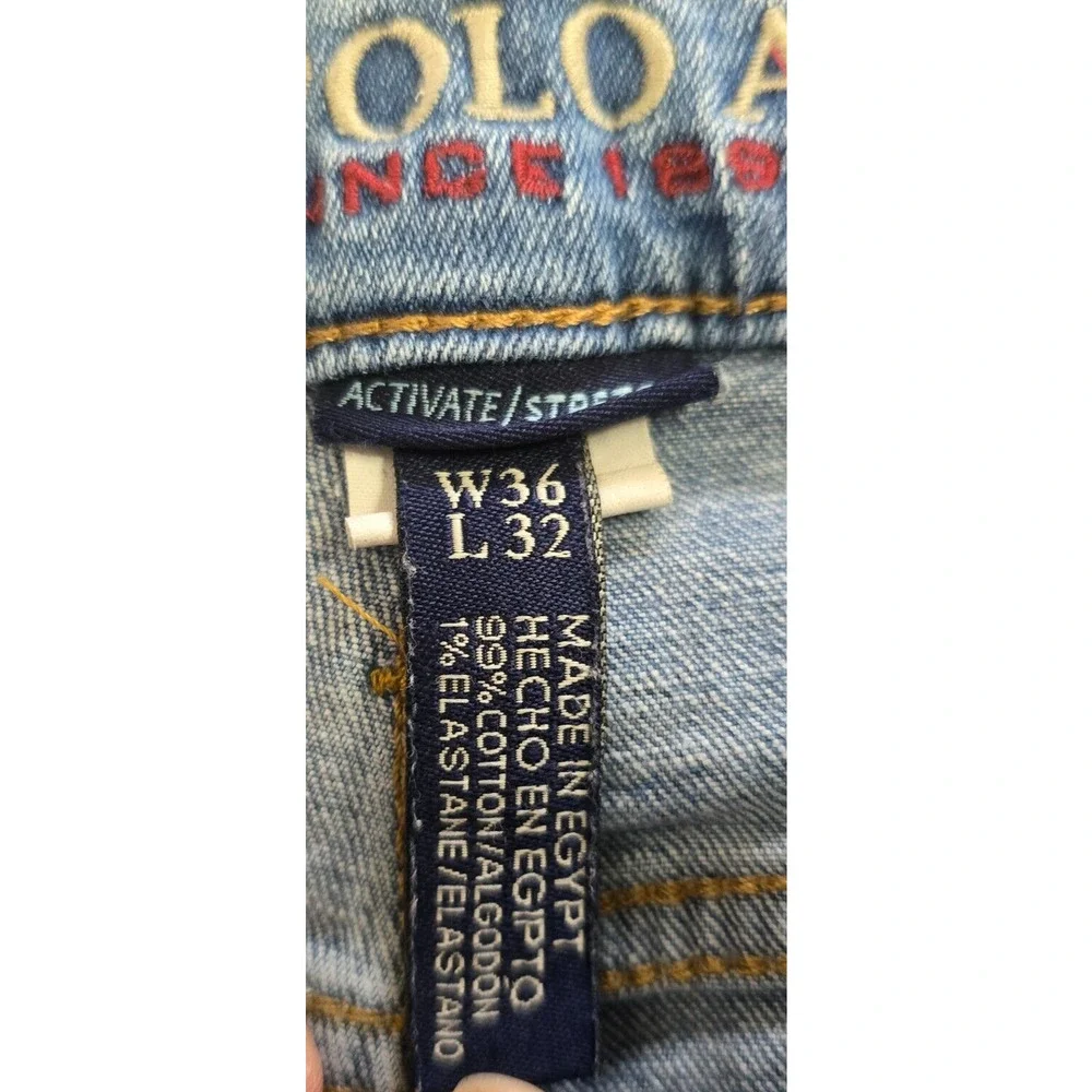 U.S. Polo Assn. Jeans Men's 36 x 31 (tag 32) Blue Medium Wash Activate Stretch
